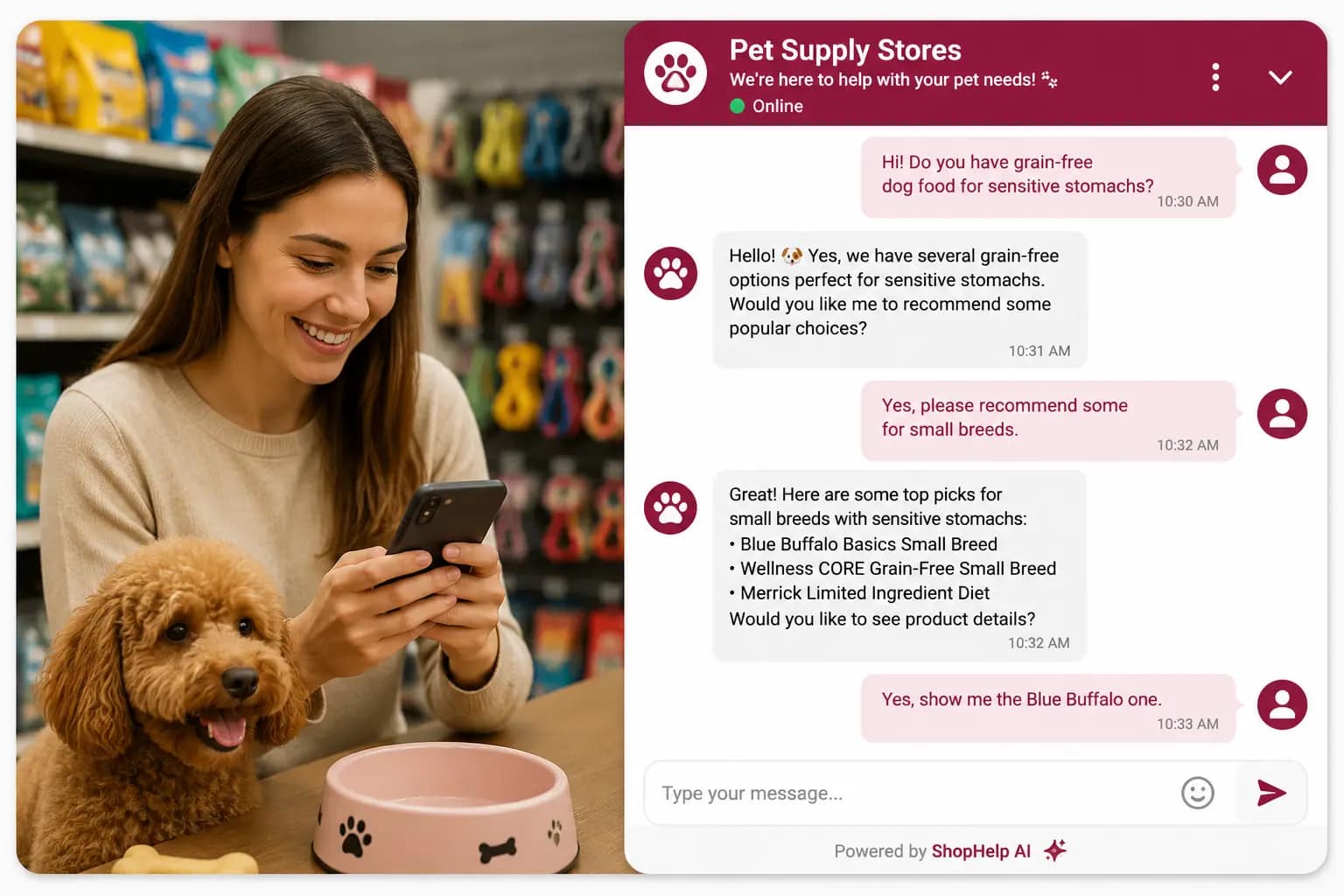 Pet Supply Store AI Assistant Demo