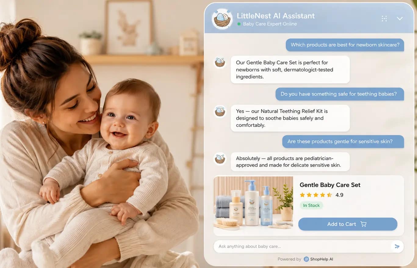 ShopHelp AI Baby Store Demo