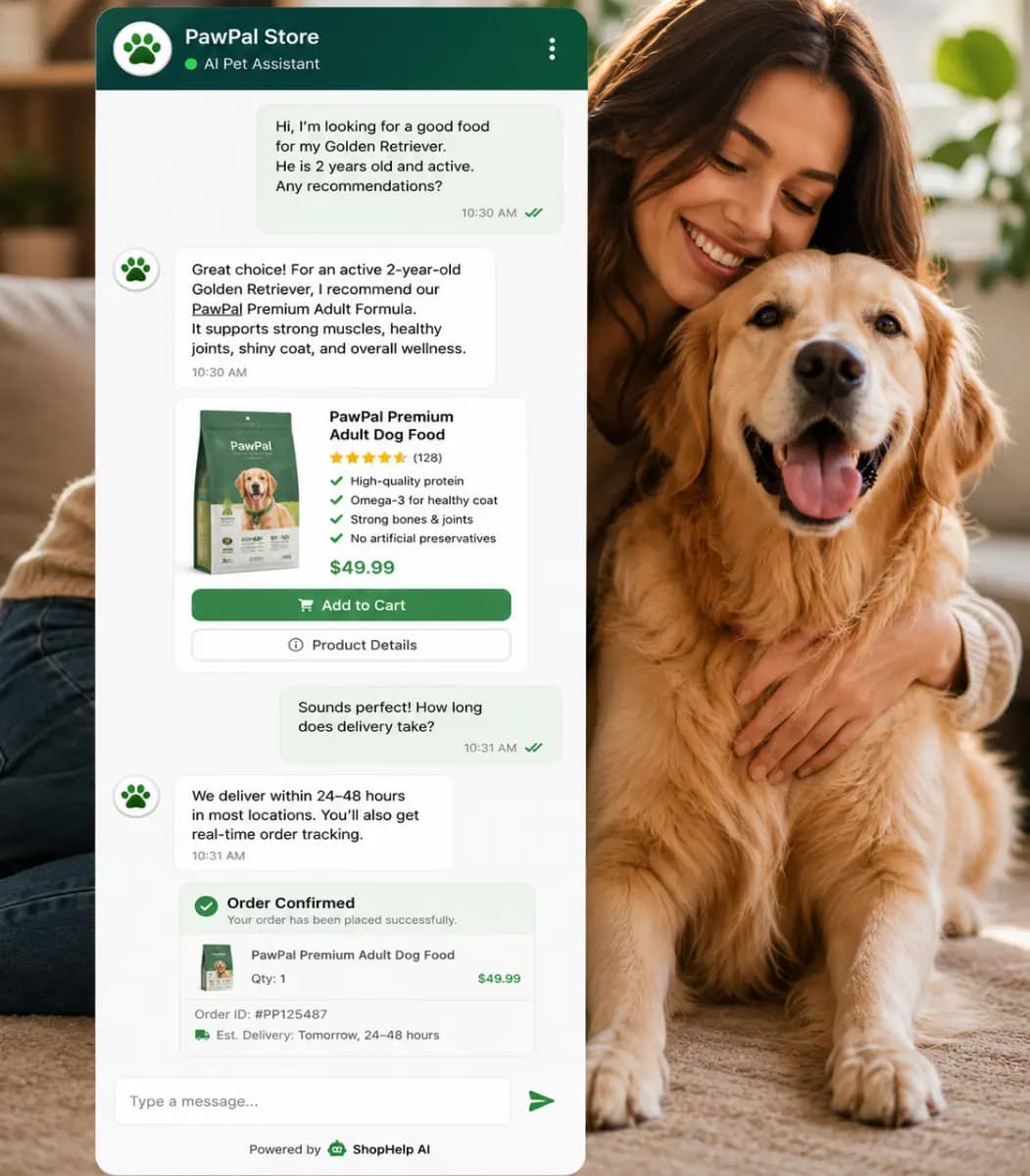 ShopHelp AI Chat Demo